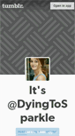 Mobile Screenshot of dyingtosparkle.tumblr.com