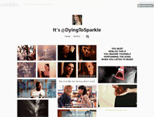 Tablet Screenshot of dyingtosparkle.tumblr.com