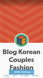 Mobile Screenshot of koreancouplesfashion.tumblr.com