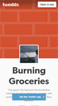 Mobile Screenshot of burninggroceries.tumblr.com