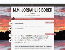 Tablet Screenshot of mmjordahl.tumblr.com