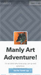Mobile Screenshot of manlyartadventure.tumblr.com