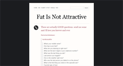 Desktop Screenshot of fatisnotattractive.tumblr.com