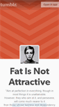 Mobile Screenshot of fatisnotattractive.tumblr.com