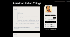 Desktop Screenshot of americanindianthings.tumblr.com