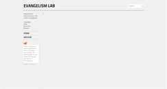 Desktop Screenshot of evangelismlab.tumblr.com