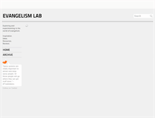 Tablet Screenshot of evangelismlab.tumblr.com