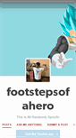Mobile Screenshot of footstepsofahero.tumblr.com