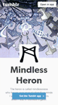 Mobile Screenshot of mindlessheron.tumblr.com