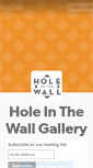 Mobile Screenshot of holeinthewallgallery.tumblr.com