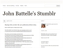 Tablet Screenshot of johnbattelle.tumblr.com