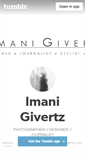 Mobile Screenshot of imanigivertz.tumblr.com