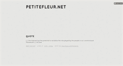 Desktop Screenshot of petitefleur-net.tumblr.com