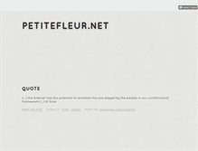Tablet Screenshot of petitefleur-net.tumblr.com