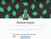 Tablet Screenshot of patrickhayes.tumblr.com