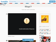 Tablet Screenshot of fillup.tumblr.com