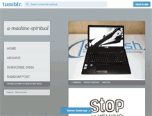 Tablet Screenshot of a-machine-spiritual.tumblr.com
