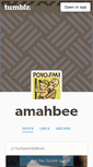 Mobile Screenshot of amahbee.tumblr.com