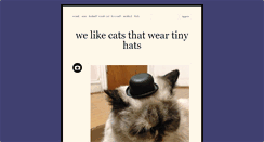 Desktop Screenshot of littlehatsoncats.tumblr.com