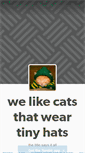 Mobile Screenshot of littlehatsoncats.tumblr.com