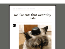 Tablet Screenshot of littlehatsoncats.tumblr.com