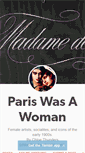 Mobile Screenshot of pariswasawoman.tumblr.com