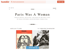 Tablet Screenshot of pariswasawoman.tumblr.com