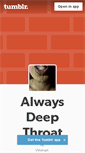 Mobile Screenshot of alwaysdeepthroat.tumblr.com