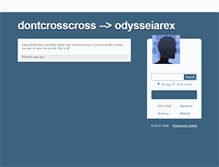 Tablet Screenshot of dontcrosscross.tumblr.com