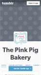Mobile Screenshot of pinkpigbakery.tumblr.com