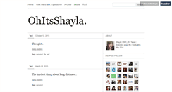 Desktop Screenshot of ohitsshayla.tumblr.com