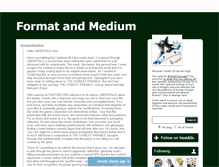 Tablet Screenshot of formatandmedium.tumblr.com