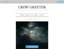 Tablet Screenshot of crowgreeter.tumblr.com