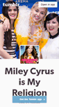 Mobile Screenshot of mileycyrusismyreligion.tumblr.com