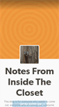 Mobile Screenshot of notesfrominsidethecloset.tumblr.com