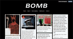 Desktop Screenshot of bombmagazine.tumblr.com