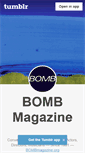 Mobile Screenshot of bombmagazine.tumblr.com