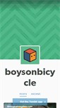 Mobile Screenshot of boysonbicycle.tumblr.com