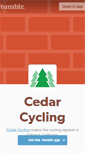 Mobile Screenshot of cedarcycling.tumblr.com