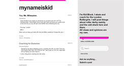 Desktop Screenshot of mynameiskid.tumblr.com
