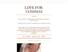 Tablet Screenshot of loveforcommas.tumblr.com