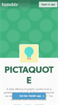 Mobile Screenshot of pictaquote.tumblr.com