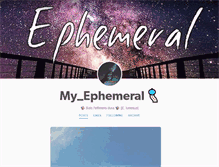 Tablet Screenshot of ephemeralthings.tumblr.com