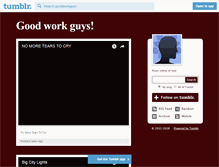Tablet Screenshot of goodworkguys.tumblr.com