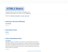 Tablet Screenshot of html5watch.tumblr.com