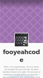 Mobile Screenshot of fooyeahcode.tumblr.com