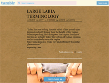 Tablet Screenshot of largelabia.tumblr.com