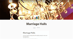 Desktop Screenshot of marriagehalls.tumblr.com