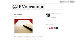 Desktop Screenshot of jrvoncannon.tumblr.com
