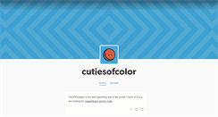 Desktop Screenshot of cutiesofcolor.tumblr.com